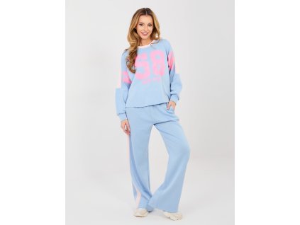 Dámska tepláková súprava Cumi modrá (Farba bledá modrá, Veľkosť univerzálna)