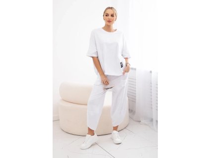 Dámsky komplet Mirita biela (Veľkosť Univerzálna)