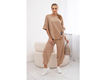 Dámsky komplet Mirita karamelová (Veľkosť Univerzálna)