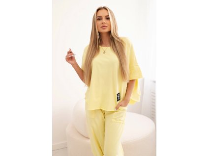 Dámsky komplet Mirita svetložltá (Veľkosť Univerzálna)