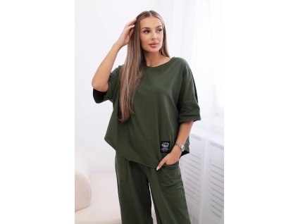 Dámsky komplet Mirita Svetlá kaki (Veľkosť Univerzálna)