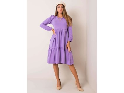 Dámske úpletové šaty Yvonne fialové