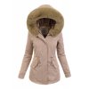 11580 2 damska zimna bunda parka 6104 bezova