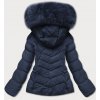 16176 1 damska zimna bunda s kapucnou ty043 modra