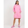 pol pl Hurt Rozowa dresowa sukienka basic oversize z kieszenia 393919 3