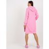 pol pl Hurt Rozowa dresowa sukienka basic oversize z kieszenia 393919 2