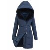 20074 2 damska dlha zimna bunda s kapucnou 8030 modra
