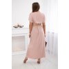Dlhé letné šaty Gwen púdrová ružová (Veľkosť Univerzálna)