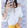 2337 4 damska bluzka s viazanim biela