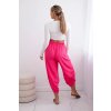Letné nohavice v tureckom strihu Oria ružová (Veľkosť Univerzálna)