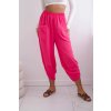Letné nohavice v tureckom strihu Oria ružová (Veľkosť Univerzálna)