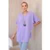 Dámska blúzka s príveskom Vera svetlofialová (Veľkosť Univerzálna)