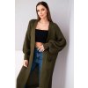 Dámsky dlhý kardigan Idda kaki (Veľkosť Univerzálna)