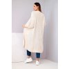 Dámsky dlhý kardigan Idda béžová (Veľkosť Univerzálna)