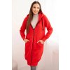 Dlhá mikina s kapucňou Venita Červená (Veľkosť Univerzálna)
