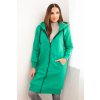 Dlhá mikina s kapucňou Venita zelená (Veľkosť Univerzálna)
