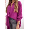 Dámska košeľa Sappy Plus Size tmavá fialová (Veľkosť Univerzálna)