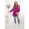 Dámska košeľa Sappy Plus Size tmavá fialová (Veľkosť Univerzálna)