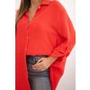 Dámska košeľa Sappy Plus Size červená (Veľkosť Univerzálna)
