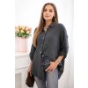 Dámska košeľa Sappy Plus Size grafitová (Veľkosť Univerzálna)