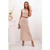 Dámsky sukňový komplet Tebora - béžová (Veľkosť Univerzálna)