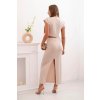Dámsky sukňový komplet Tebora - béžová (Veľkosť Univerzálna)