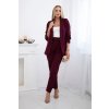 Dámsky nohavicový komplet Tutora bordová (Veľkosť Univerzálna)