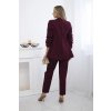 Dámsky nohavicový komplet Tutora bordová (Veľkosť Univerzálna)