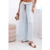 Široké letné nohavice Zellda baby modrá-Vzdušné, štýlové a pohodlné