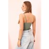 Dámske body na ramienka Foxys svetlá kaki (Veľkosť Univerzálna)