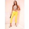 Dámske cigaretové nohavice Regaca tmavá žltá (Veľkosť Univerzálna)