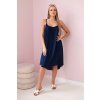 Dámske letné šaty na ramienka Pivon tmavá modrá (Veľkosť Univerzálna)