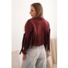 pol pl Kurtka damska z fredzlami z zamszu bordowa 33300 2 11zon