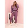 dámska tepláková súprava Polis fialová-moderná tepláková súprava na každý deň