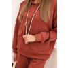 pol pl Komplet damska maselkowy bluza z kapturem i spodniami z paskiem rudy 34065 3 11zon