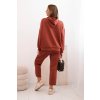 pol pl Komplet damska maselkowy bluza z kapturem i spodniami z paskiem rudy 34065 2 11zon