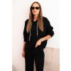 pol pl Komplet damska maselkowy bluza z kapturem i spodniami z paskiem czarny 34066 3 11zon