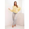 pol pl Sweter damski wiskozowy asymetryczny typu nietoperz zolty 34550 1 11zon