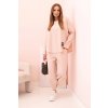dámsky nohavicový komplet Luptia ružový-dvojdielny letný casual komplet