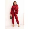 pol pl Komplet damski maselkowy z luzna bluza i spodniami z napisem LOVE bordowy 34423 2 11zon