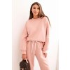 pol pm Komplet damski maselkowy z luzna bluza i spodniami z napisem LOVE ciemny pudrowy roz 34432 1 11zon