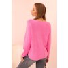 pol pl Sweter damska z wiskoza z dekoltem w serek rozowy 34261 2 11zon