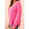 pol pl Sweter damska z wiskoza z dekoltem w serek rozowy 34261 3 11zon