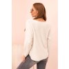 pol pl Sweter damska z wiskoza z dekoltem w serek jasno bezowy 34265 2 11zon