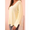 pol pl Sweter damska z wiskoza z dekoltem w serek cytrynowy 34271 2 11zon
