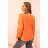 pol pl Sweter damska z wiskoza z dekoltem w serek pomaranczowy 34275 3 11zon