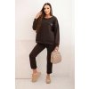 pol pl Komplet dresowy damski z wiskozy z pikowana bluza i spodniami brazowy 35409 1 11zon