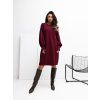 pol pl Bordowa sukienka z bufiastym rekawem RUE PARIS 415884 5