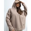 dámska mikina s kapucňou Erica béžová-oversize mikina na každý deň
