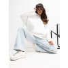 dámska mikina s kapucňou Erica biela-oversize mikina na každý deň